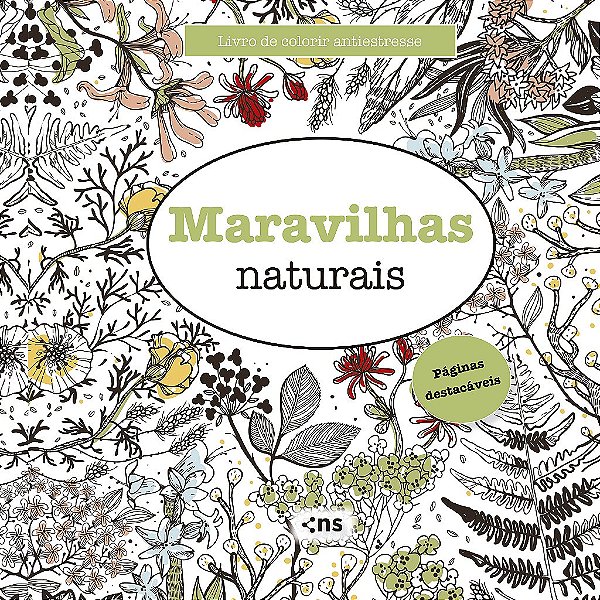 Livro De Colorir Antiestresse Maravilhas Naturais