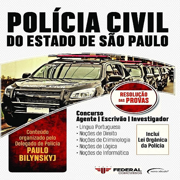 Polícia Civil Do Estado De São Paulo Concurso - Agente, Escrivão, Investigador