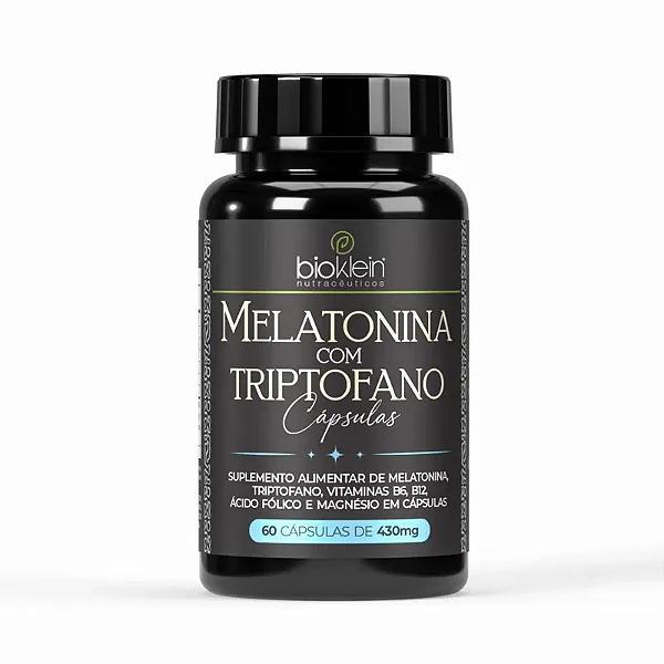 Melatonina com Triptofano – 60 Cápsulas - BioKlein