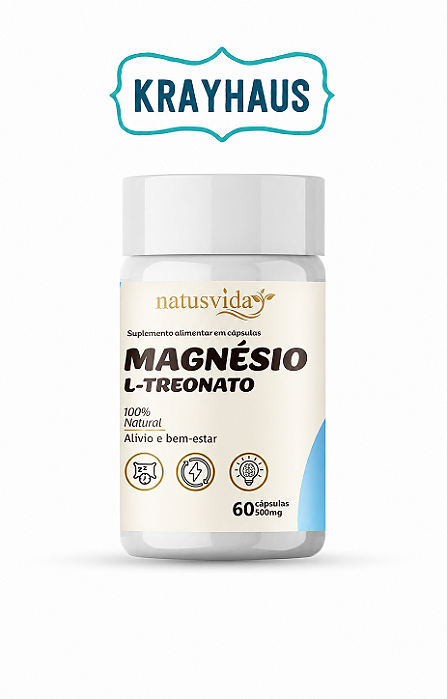 Magnésio L-Treonato 60 Caps - NatusVida
