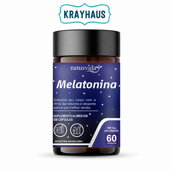 Melatonina - 500 mg - 60 caps - NatusVida