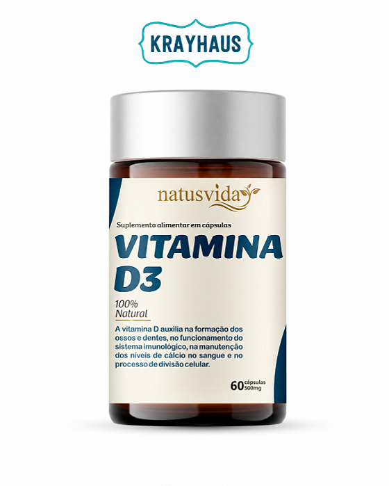 Vitamina D3 - 2000 UI - 60 caps - NatusVida