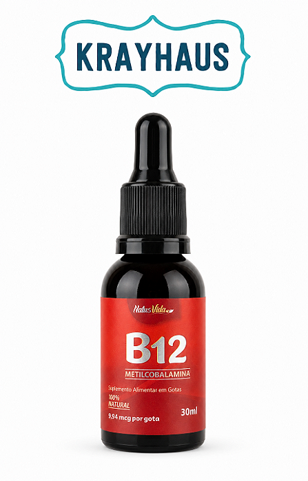 B12 Vitamina Metilcobalamina - 30 ml gotas - NatusVida