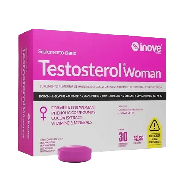 Testosterol Woman Com 30 Comprimidos Testo Para Mulheres