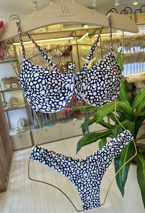 Top 093 com detalhes alça estampa Copacabana + calcinha asa delta 012