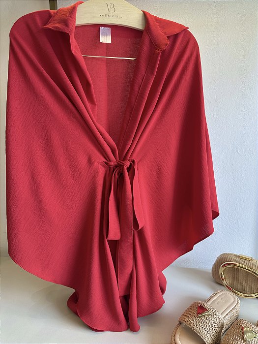 Camisa Atenas com amarrações na frente
