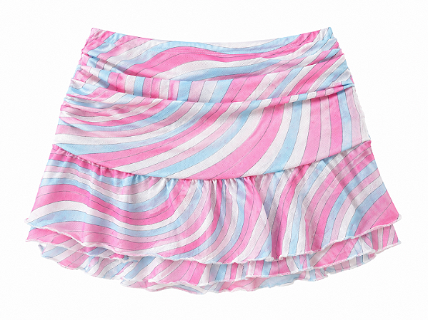 Saia tule barbadinho Marbella ondas