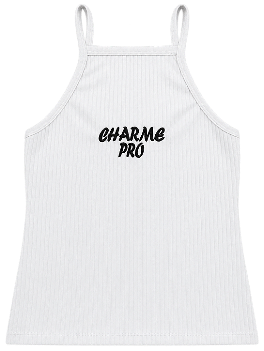 Regata Canelada Branca Charme Pro