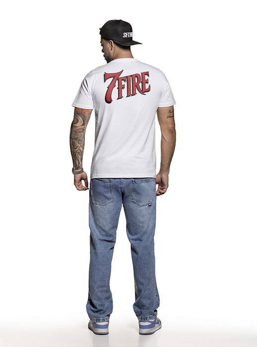 CAMISETA BÁSICA COM SILK - BRANCA MASCULINA