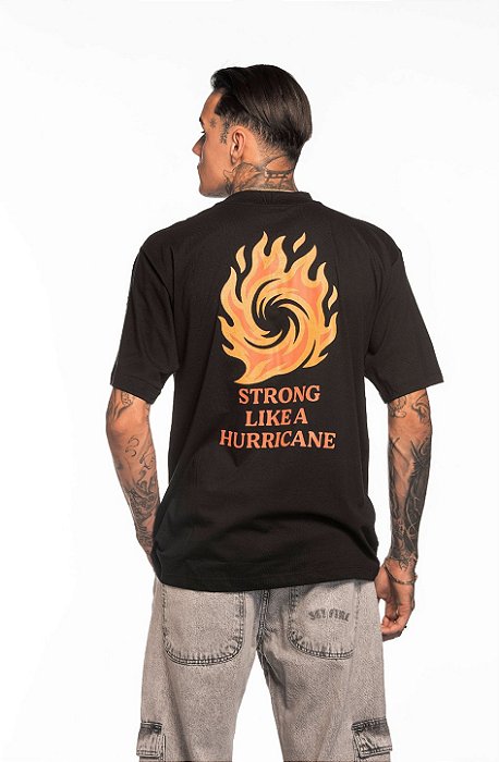 Camiseta básica Strong Black com Silk