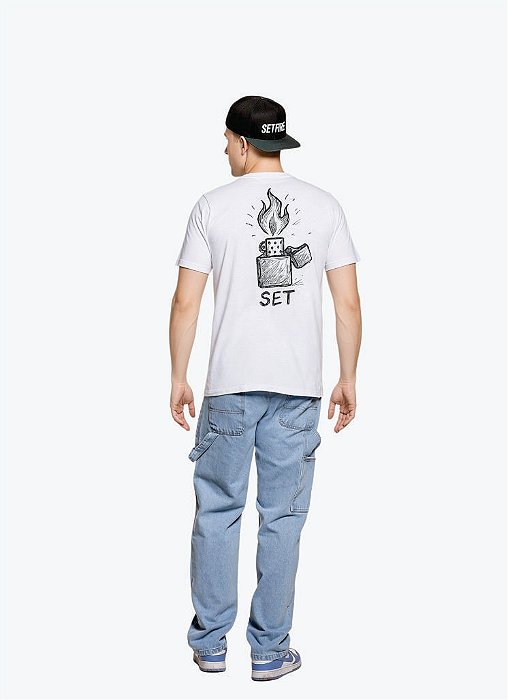 Camiseta básica Flame com Silk