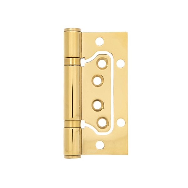 Dobradiça de Sobrepor sem Encaixe Inox Dourado 4 x 3 x 3”