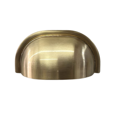 Puxador Para Móvel Concha Pádua Ouro Escovado com Verniz 64mm - Obispa