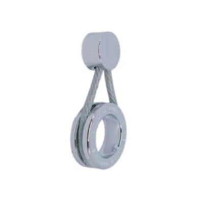 Puxador para Móvel Ponto Fune Garage Cromado Com Espia ZP1793 - Zen