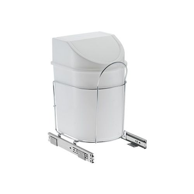 Lixeira Para Cozinha Deslizante Simples 12L Cromada 2881 - Schmitt