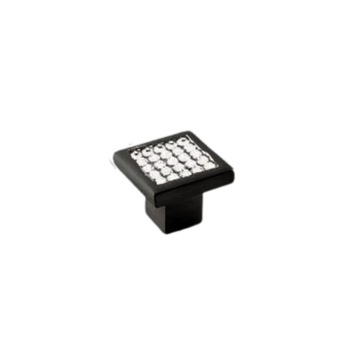 Puxador para Móvel Ponto Firenze 20/25 Swarovski Preto - Gruppa