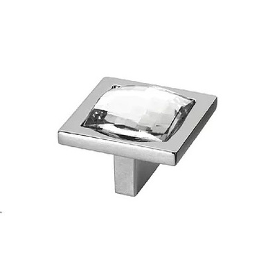 Puxador para Móvel Ponto Firenze 20 x 20 Strass Cromado - Gruppa