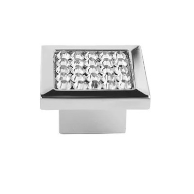 Puxador para Móvel Ponto Firenze 35/25 Swarovski Cromado - Gruppa