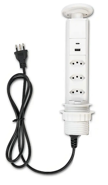 TORRE DE TOMADAS AUTOMÁTICA BRANCA