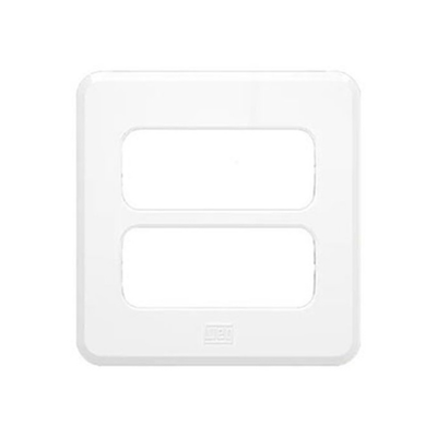 Miniplaca de Embutir Móveis e Pedras Composé Branca 2 Posições - WEG