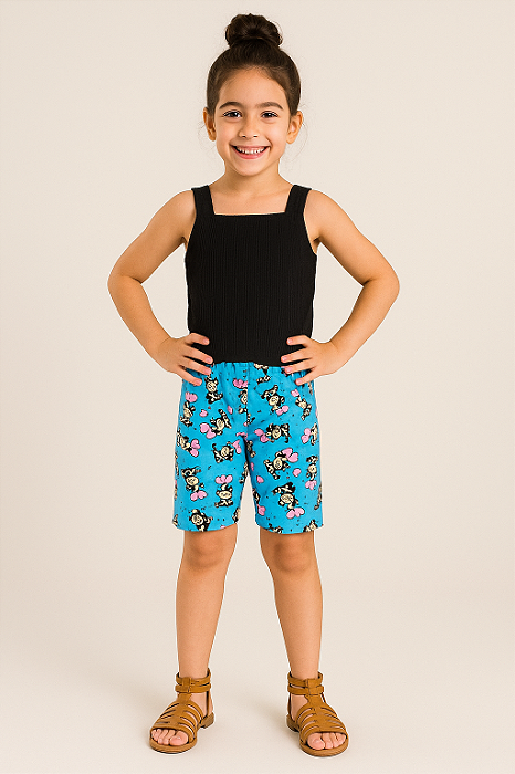 Bermuda cotton estampada