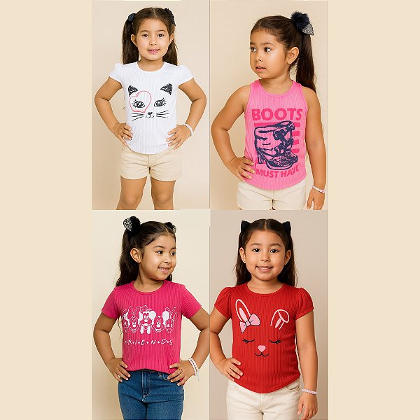 Blusa Canelada Modelos Sortidos