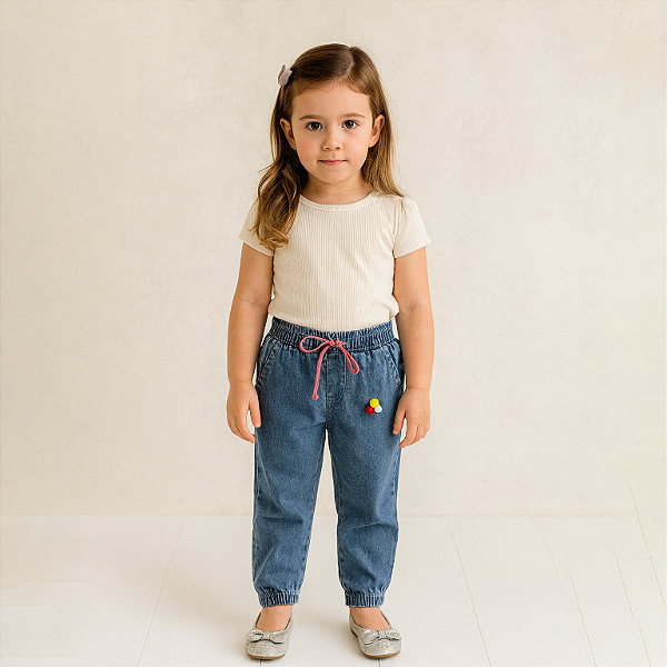 Calça Jogger Jeans Infantil