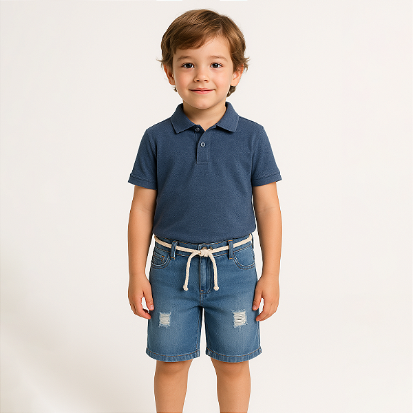 Bermuda com Cordão Desfiado – Ref. 33