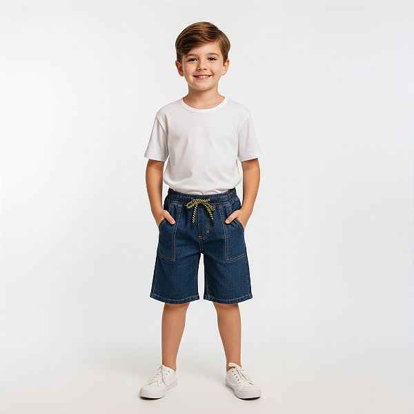 Bermuda Jeans Infantil – Tam. GG