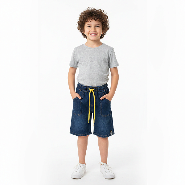 Bermuda Jeans Tradicional Infantil - Ref. 16
