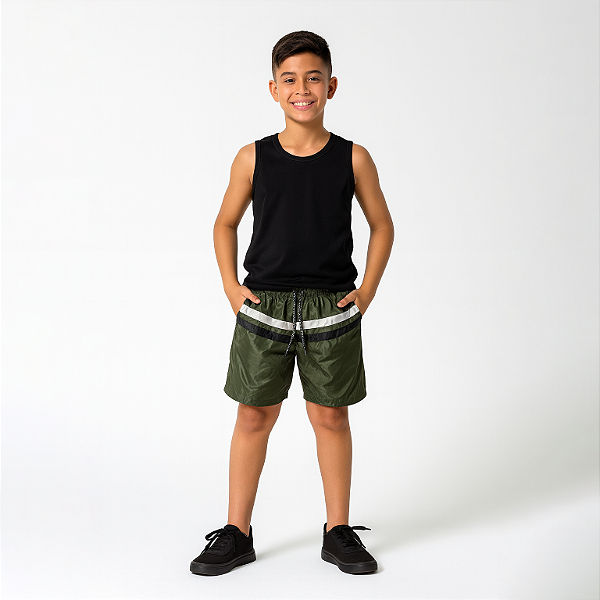 Bermuda Tactel Mauricinho Listra