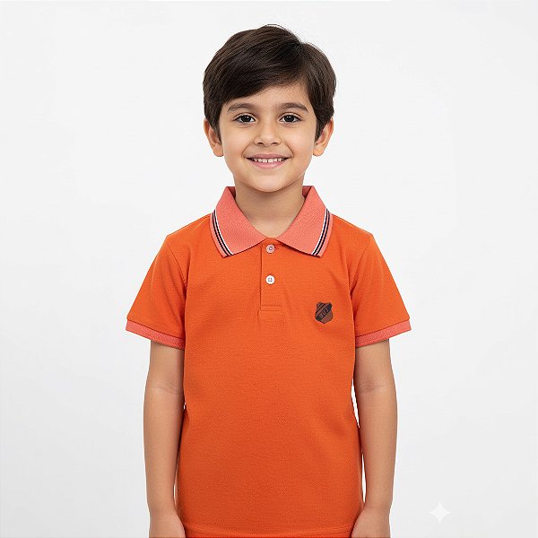 Blusa Polo Lisa Infantil