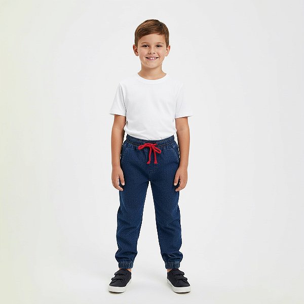 Calça Jogger Jeans Infantil - Ref. 35
