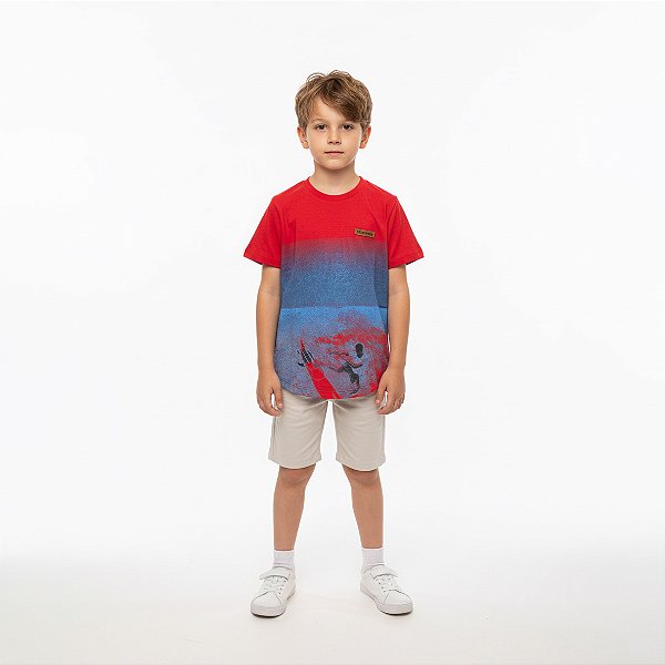 Camisa Longline Degradê Infantil