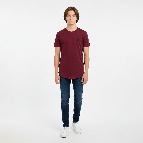 Camisa Long Line Plaquinha Juvenil