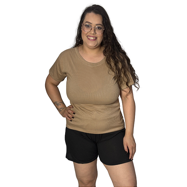 Blusa Canelado Plus – Ref. 07