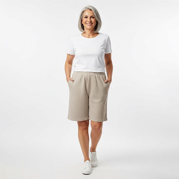 Bermudão Canelado – Tamanho G