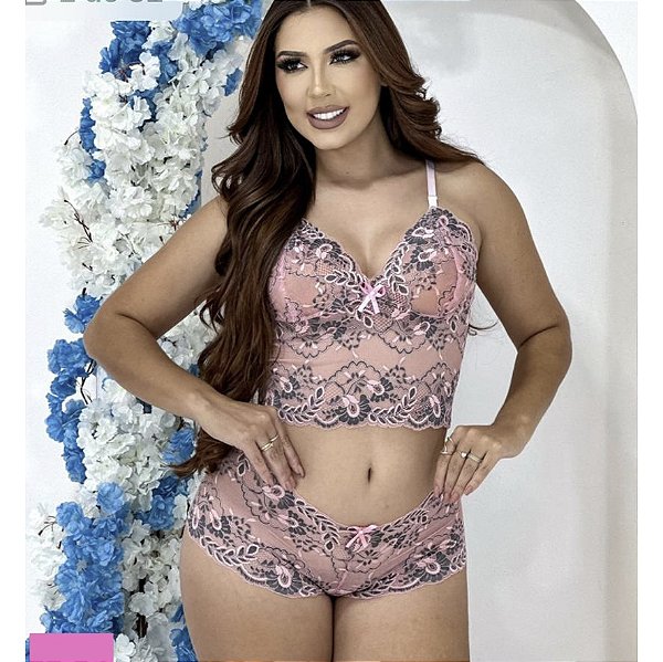 Conjunto Lingerie Estampado