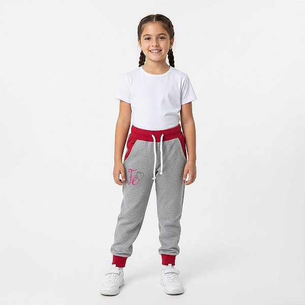 Calça Moletom Feminina Infantil