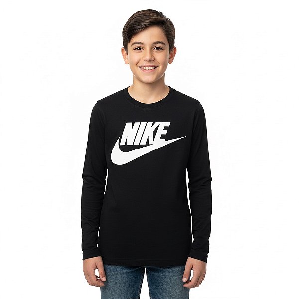 Camisa Manga Longa Juvenil Marca