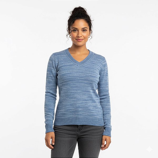 Blusa de Linho Gola V Adulto