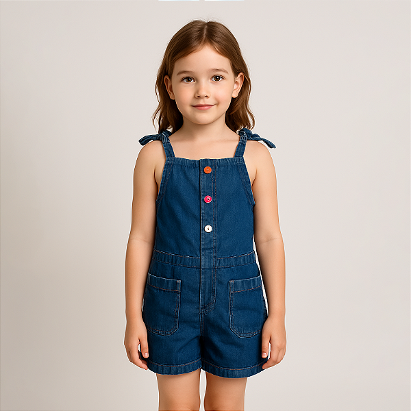 Macaquinho Jeans Infantil – Ref. 40