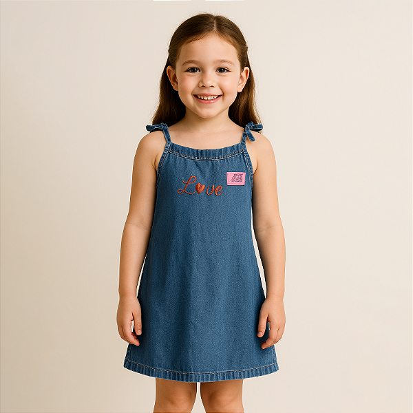 Vestido Jeans Infantil – Ref. 33