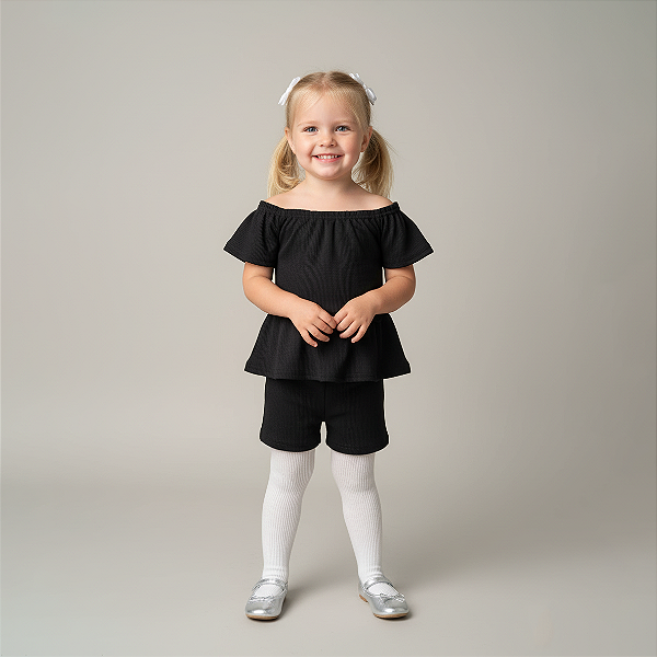 Conjunto Canelado Infantil – Ref. 76