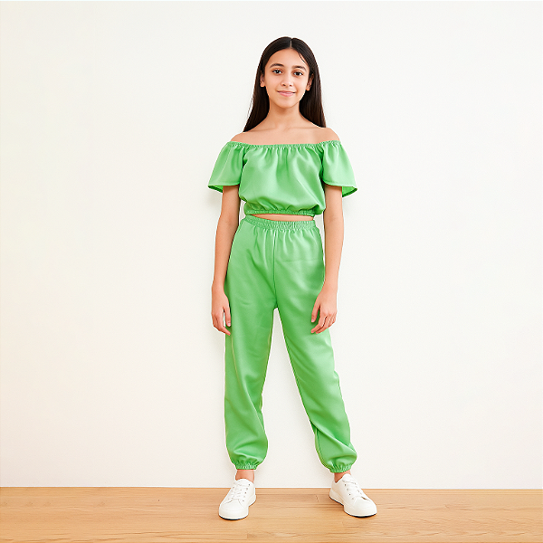 Conjunto Alfaiataria Calça Juvenil