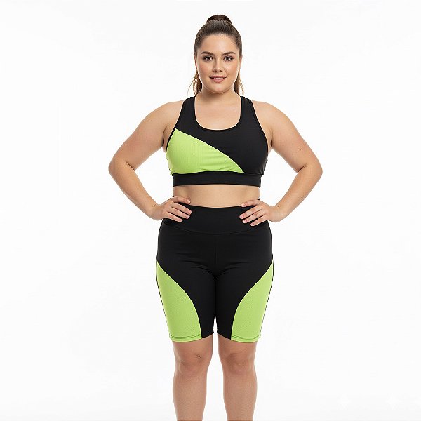 Conjunto Academia Plus Short com Bojo