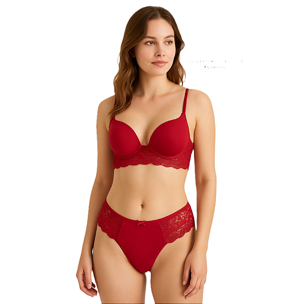 Conjunto Calcinha e Sutiã Poliamida