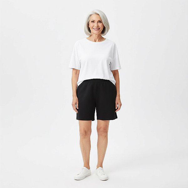 Short Senhora Bolso Liso