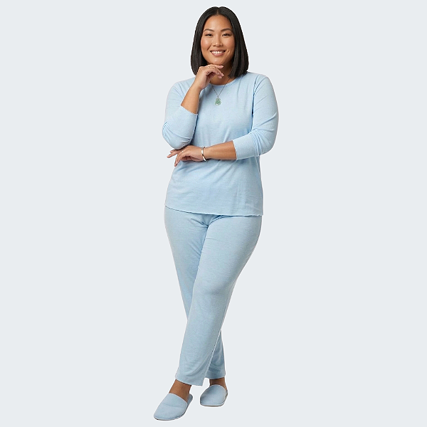 Pijama Algodão Manga Longa Plus