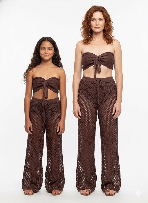 Conjunto Tricô Top + Calça